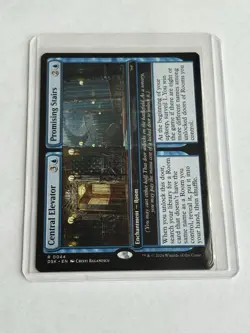Central Elevator / Promising Stairs - Duskmourn (DSK) - MTG Rare #44 | Regular - Image 2