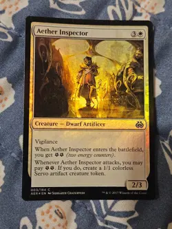 Aether Inspector FOIL Aether Revolt MTG Magic LP - Image 3