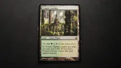 Magic the Gathering Temple Garden rare land Ravnica City of Guilds - LP MTG card - Image 1
