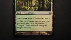 Magic the Gathering Temple Garden rare land Ravnica City of Guilds - LP MTG card - Image 4