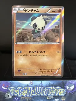 Pokemon Card Pancham 015/XY-P Black Star Promo Japanese Holo Rare NM - Image 1