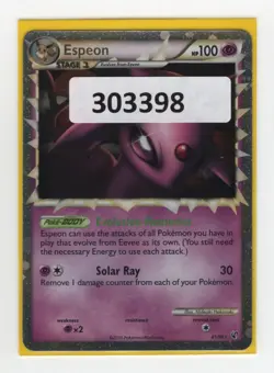 (303398) ESPEON PRIME 81/90 Ultra Rare Holo HGSS Undaunted Pokemon Card - Image 1