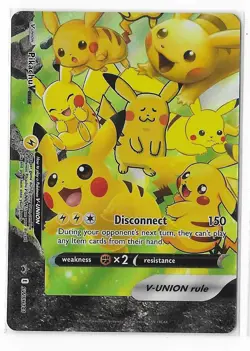 Pikachu V Union SWSH141 Sword & Shield Black Star Promo Holo Pokemon Card TCG NM - Image 1