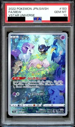 PSA 10 Mew 183/172 Vstar Universe S12A Japanese Pokemon Card GEM MINT - Image 1