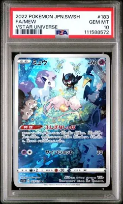 PSA 10 Mew 183/172 Vstar Universe S12A Japanese Pokemon Card GEM MINT - Image 1