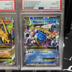 2016 Pokemon XY Evolutions M Mega EX Charizard Blastoise Venusaur 2 13 22 PSA 10 - Image 4