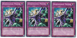 3x Dimensional Prison - (SDCR-EN033 - Unltd Ed - Common) - NM - Yugioh - Image 1