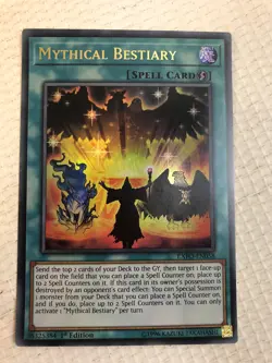 Mythical Bestiary EXFO-EN058 Ultra Rare 1st Edition YuGiOh NM Near Mint Quick - Image 1
