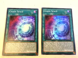 Lot 2 X Chaos Space Spell Toon TOCH-EN009 1st Edition NM Near Mint YuGiOh - Image 1
