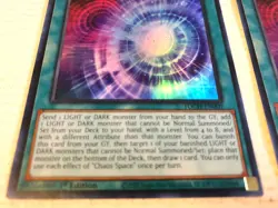 Lot 2 X Chaos Space Spell Toon TOCH-EN009 1st Edition NM Near Mint YuGiOh - Image 2