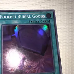 YuGiOh Card DASA-EN058 FOOLISH BURIAL GOODS super rare holo NM Unlimited Spell - Image 3