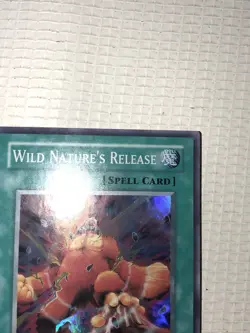 YUGIOH 1st EDITION IOC-033 WILD NATURE’S RELEASE SUPER RARE NEAR MINT NM Spell - Image 4