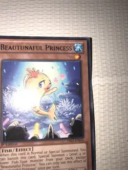 Yugioh Beautunaful Princess PRIO-EN036 Rare 1st Edition Near Mint NM Fish Water - Image 3