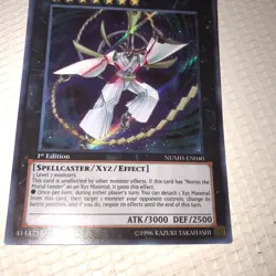 YuGiOh C Xyz Simon the Great Moral Leader NUMH-EN040 Secret Rare 1st Edition NM - Image 2
