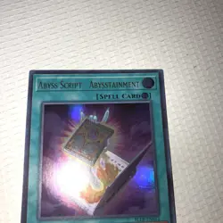 Yugioh Abyss Script Abysstainment BLLR-EN013 1st Edition NM Continuous Spell - Image 3
