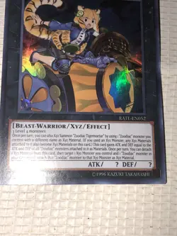 ZOODIAC TIGERMORTAR 1ST EDITION ORIGINAL ULTRA RARE RATE-EN052 YUGIOH Earth XYZ - Image 2