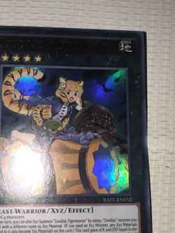 ZOODIAC TIGERMORTAR 1ST EDITION ORIGINAL ULTRA RARE RATE-EN052 YUGIOH Earth XYZ - Image 3