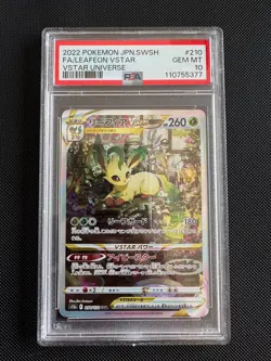 PSA 10 Leafeon 210/172 VSTAR Universe S12A Japanese Pokemon Card GEM MINT - Image 1