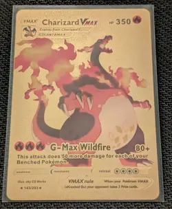 Charizard VMAX 143/293 Gold Foil Pokemon Card - Image 1