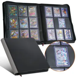 Toploader Binder - Holds 216 Top Loaders - 9 Pocket Trading Card Storage with... - Image 1