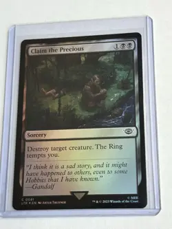 Claim the Precious - Foil Card - The Lord of the Rings (LTR) - MTG Common #81 - Image 3