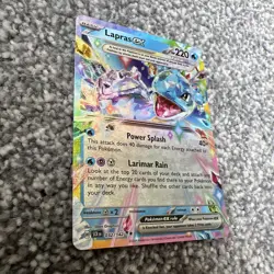 Lapras EX 032/142 Stellar Crown Ultra Rare Double Rare Holo Pokemon TCG Card NM - Image 2