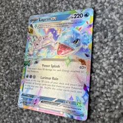 Lapras EX 032/142 Stellar Crown Ultra Rare Double Rare Holo Pokemon TCG Card NM - Image 3