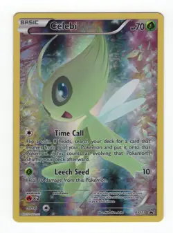 (110001) CELEBI XY111 Black Star Holofoil Promo Card - MYTHICAL COLLECTION - Image 2