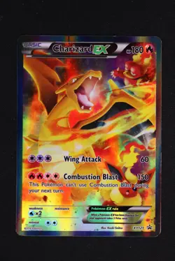 Charizard EX XY121 Black Star Promo FULL ART HOLO PROMO Pokemon Card - Image 1