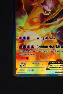 Charizard EX XY121 Black Star Promo FULL ART HOLO PROMO Pokemon Card - Image 5