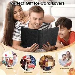 Top Loader Card Binder, Holds 112 Top Loaders Storage, 4 Pockets with Sleeves, - Image 2