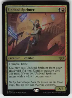 Undead Sprinter Foil R Duskmourn: House of Horror 237 MTG - Image 1