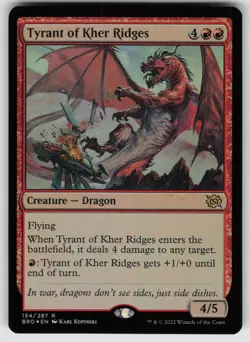 Tyrant of Kher Ridges Foil R The Brothers' War 154 MTG - Image 1