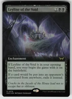 Leyline of the Void (Extended Art) Foil R Duskmourn: House of Horror 376 MTG - Image 1