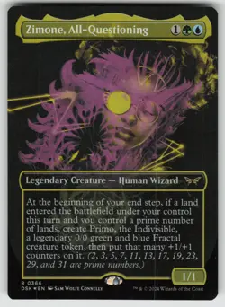 Zimone, All-Questioning (Showcase) Foil R Duskmourn: House of Horror 366 MTG - Image 1