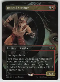 Undead Sprinter (Borderless) Foil R Duskmourn: House of Horror 350 MTG - Image 1