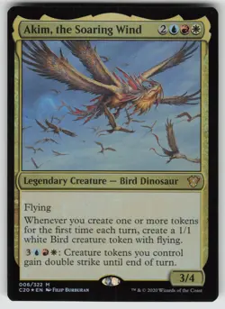 Akim, the Soaring Wind Foil M Commander 2020 6 MTG - Image 1