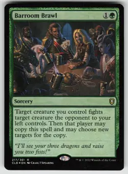 Barroom Brawl Foil R Commander Legends: Battle for Baldur's Gate 217 MTG - Image 1