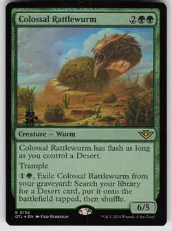 Colossal Rattlewurm Foil R Outlaws of Thunder Junction 159 MTG - Image 1