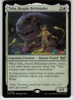 Toby, Beastie Befriender Foil R Duskmourn: House of Horror 35 MTG - Image 1