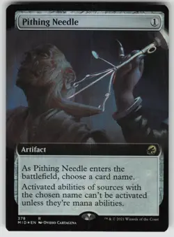 Pithing Needle (Extended Art) Foil R Innistrad: Midnight Hunt 378 MTG - Image 1