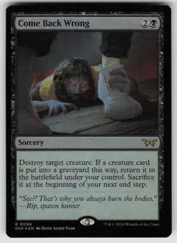 Come Back Wrong Foil R Duskmourn: House of Horror 86 MTG - Image 1