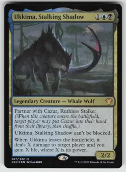 Ukkima, Stalking Shadow Foil M Commander 2020 17 MTG - Image 1