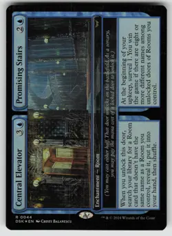 Central Elevator // Promising Stairs Foil R Duskmourn: House of Horror 44 MTG - Image 1