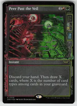 Peer Past the Veil (Showcase) Foil R Duskmourn: House of Horror 325 MTG - Image 1