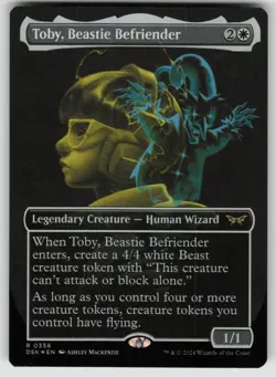 Toby, Beastie Befriender (Showcase) Foil R Duskmourn: House of Horror 356 MTG - Image 1
