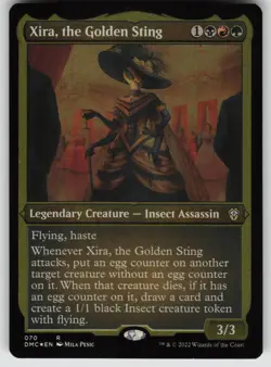 Xira, the Golden Sting (Foil Etched) R Commander: Dominaria United 70 MTG - Image 1