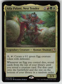 Atla Palani, Nest Tender Foil M Commander 2019 38 MTG - Image 1
