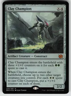 Clay Champion Foil M The Brothers' War 230 MTG - Image 1
