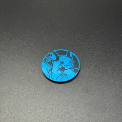 Blue Raichu Coin 2025 Pokemon TCG S-Chinese Scarlet Violet Official Nintendo - Image 1